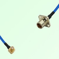 Semi-Flexible Jumper BMA Female 4 Hole Flange Mount to SMP Female Right Angle Semi-Flexible Jumper BMA Female 4 Hole Flange Mount to SMP Female Right Angle