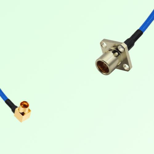 Semi-Flexible Jumper BMA Female 4 Hole Flange Mount to SMP Male Right Angle Semi-Flexible Jumper BMA Female 4 Hole Flange Mount to SMP Male Right Angle