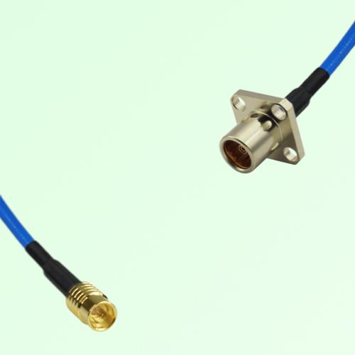 Semi-Flexible Jumper BMA Female 4 Hole Flange Mount to SMP Male Semi-Flexible Jumper BMA Female 4 Hole Flange Mount to SMP Male