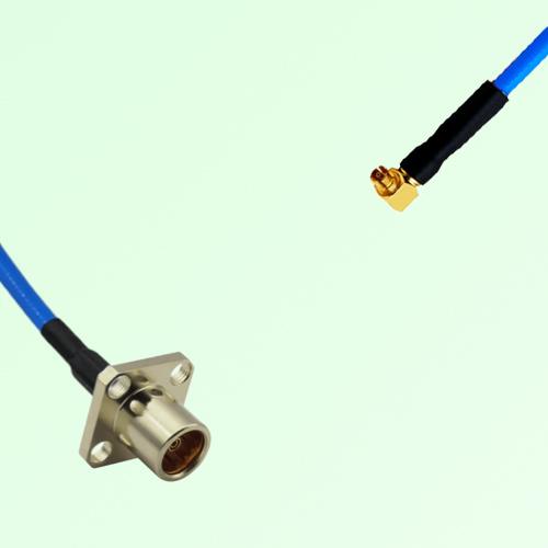 Semi-Flexible Jumper SMPM / SSMP Female Right Angle to BMA Female 4 Hole Semi-Flexible Jumper SMPM / SSMP Female Right Angle to BMA Female 4 Hole