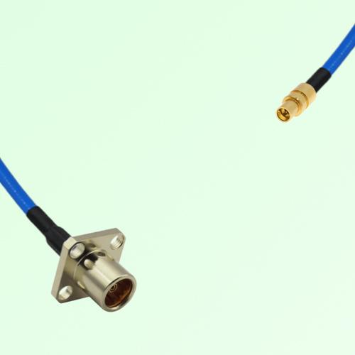 Semi-Flexible Jumper SMPM / SSMP Male to BMA Female 4 Hole Flange Mount Semi-Flexible Jumper SMPM / SSMP Male to BMA Female 4 Hole Flange Mount