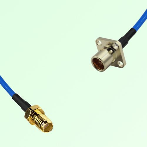 Semi-Flexible Jumper BMA Female 4 Hole Flange Mount to SSMA Female