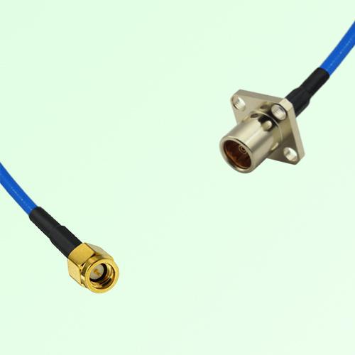 Semi-Flexible Jumper BMA Female 4 Hole Flange Mount to SSMA Male Semi-Flexible Jumper BMA Female 4 Hole Flange Mount to SSMA Male
