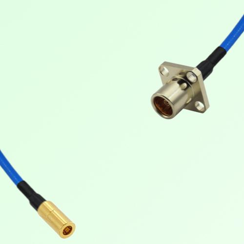 Semi-Flexible Jumper BMA Female 4 Hole Flange Mount to SSMB Female Semi-Flexible Jumper BMA Female 4 Hole Flange Mount to SSMB Female