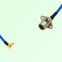 Semi-Flexible Jumper BMA Female 4 Hole Flange Mount to SSMC Male Right Angle Semi-Flexible Jumper BMA Female 4 Hole Flange Mount to SSMC Male Right Angle