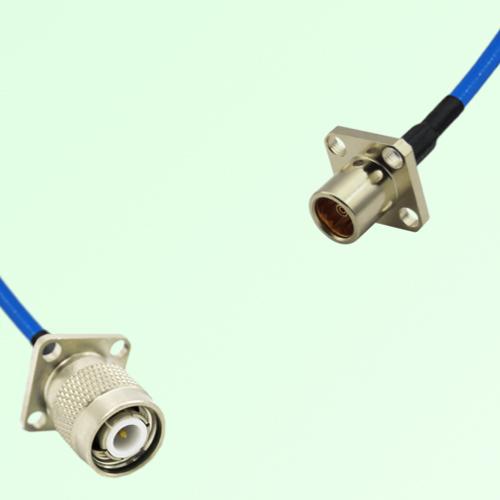 Semi-Flexible Jumper BMA Female 4 Hole to TNC Male 4 Hole 17.5x17.5mm