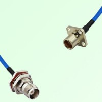 Semi-Flexible Jumper BMA Female 4 Hole to TNC Bulkhead Female with O-Ring Semi-Flexible Jumper BMA Female 4 Hole to TNC Bulkhead Female with O-Ring