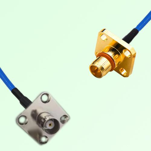 Semi-Flexible Jumper BMA Male 4 Hole to BNC Female 4 Hole 25x25mm