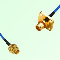 Semi-Flexible Jumper BMA Male 4 Hole Flange Mount to MCX Bulkhead Female Semi-Flexible Jumper BMA Male 4 Hole Flange Mount to MCX Bulkhead Female