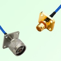 Semi-Flexible Jumper BMA Male 4 Hole to N Male 4 Hole 25x25mm Semi-Flexible Jumper BMA Male 4 Hole to N Male 4 Hole 25x25mm