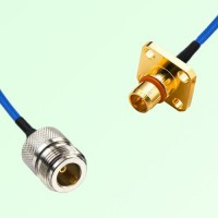 Semi-Flexible Jumper BMA Male 4 Hole Flange Mount to N Female Semi-Flexible Jumper BMA Male 4 Hole Flange Mount to N Female