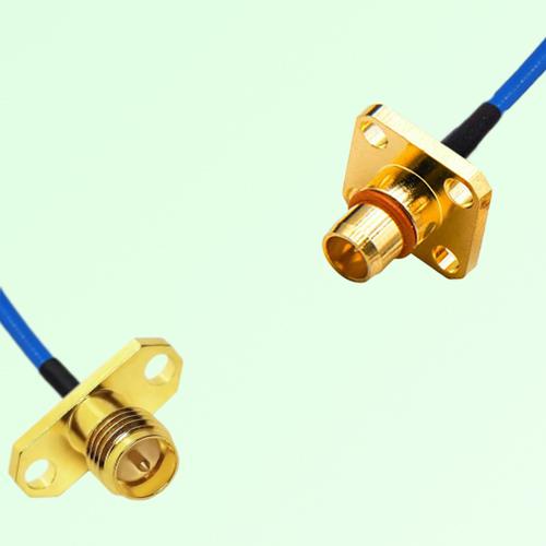 Semi-Flexible Jumper BMA Male 4 Hole to RP SMA Female 2 Hole