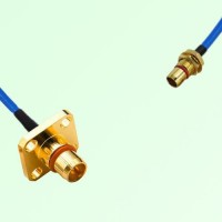 Semi-Flexible Jumper SBMA Bulkhead Male to BMA Male 4 Hole Flange Mount Semi-Flexible Jumper SBMA Bulkhead Male to BMA Male 4 Hole Flange Mount