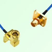 Semi-Flexible Jumper BMA Male 4 Hole to SMA Male Right Angle 4 Hole 12.7x12.7mm Semi-Flexible Jumper BMA Male 4 Hole to SMA Male Right Angle 4 Hole 12.7x12.7mm