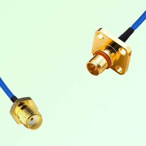 Semi-Flexible Jumper BMA Male 4 Hole Flange Mount to SMA Female Semi-Flexible Jumper BMA Male 4 Hole Flange Mount to SMA Female