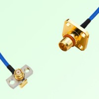Semi-Flexible Jumper BMA Male 4 Hole to SMP Female Right Angle 2 Hole