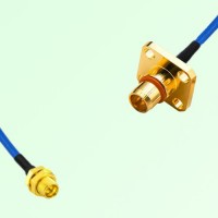 Semi-Flexible Jumper BMA Male 4 Hole Flange Mount to SMP Bulkhead Male Semi-Flexible Jumper BMA Male 4 Hole Flange Mount to SMP Bulkhead Male