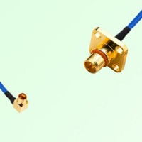 Semi-Flexible Jumper BMA Male 4 Hole Flange Mount to SMP Male Right Angle Semi-Flexible Jumper BMA Male 4 Hole Flange Mount to SMP Male Right Angle