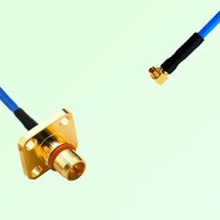 Semi-Flexible Jumper SMPM / SSMP Female Right Angle to BMA Male 4 Hole Semi-Flexible Jumper SMPM / SSMP Female Right Angle to BMA Male 4 Hole