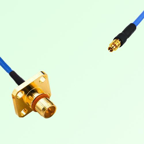 Semi-Flexible Jumper SMPM / SSMP Female to BMA Male 4 Hole Flange Mount Semi-Flexible Jumper SMPM / SSMP Female to BMA Male 4 Hole Flange Mount