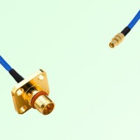 Semi-Flexible Jumper SMPM / SSMP Male to BMA Male 4 Hole Flange Mount Semi-Flexible Jumper SMPM / SSMP Male to BMA Male 4 Hole Flange Mount