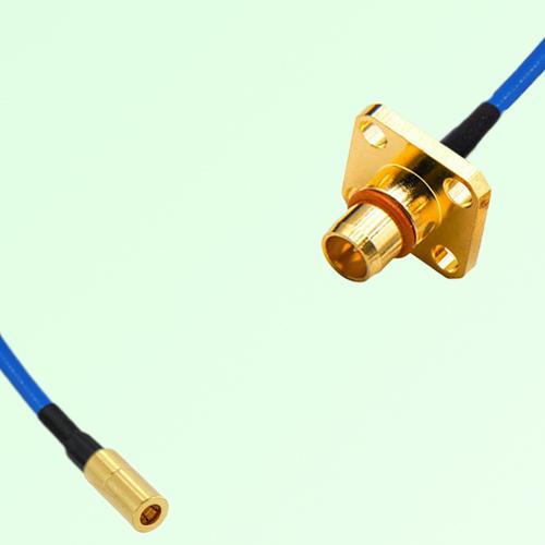 Semi-Flexible Jumper BMA Male 4 Hole Flange Mount to SSMB Female Semi-Flexible Jumper BMA Male 4 Hole Flange Mount to SSMB Female