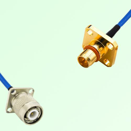 Semi-Flexible Jumper BMA Male 4 Hole to TNC Male 4 Hole 17.5x17.5mm