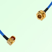 Semi-Flexible Jumper BMA Bulkhead Female to MCX Female Right Angle Semi-Flexible Jumper BMA Bulkhead Female to MCX Female Right Angle