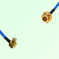 Semi-Flexible Jumper BMA Bulkhead Female to MCX Male Right Angle Semi-Flexible Jumper BMA Bulkhead Female to MCX Male Right Angle