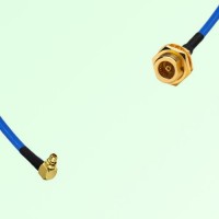 Semi-Flexible Jumper BMA Bulkhead Female to MMCX Male Right Angle Semi-Flexible Jumper BMA Bulkhead Female to MMCX Male Right Angle