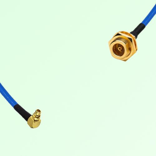 Semi-Flexible Jumper BMA Bulkhead Female to MMCX Male Right Angle Semi-Flexible Jumper BMA Bulkhead Female to MMCX Male Right Angle