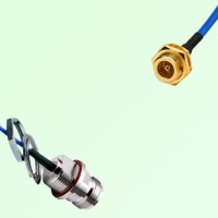 Semi-Flexible BMA Bulkhead Female to N Front Mount Bulkhead Female with O-Ring Semi-Flexible BMA Bulkhead Female to N Front Mount Bulkhead Female with O-Ring