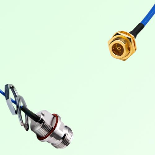 Semi-Flexible BMA Bulkhead Female to N Front Mount Bulkhead Female with O-Ring Semi-Flexible BMA Bulkhead Female to N Front Mount Bulkhead Female with O-Ring