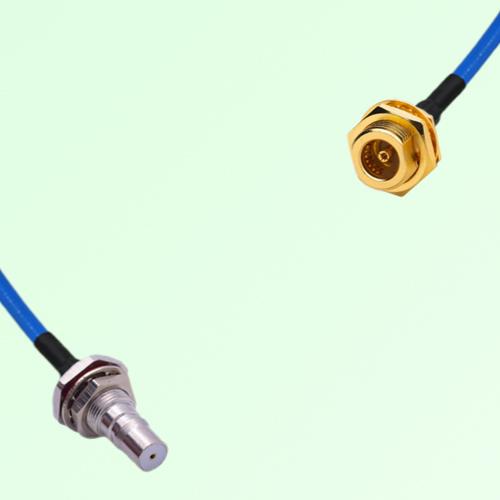 Semi-Flexible Jumper BMA Bulkhead Female to QMA Bulkhead Female with O-Ring
