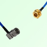 Semi-Flexible Jumper BMA Bulkhead Female to QMA Male Right Angle Semi-Flexible Jumper BMA Bulkhead Female to QMA Male Right Angle