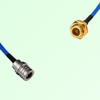 Semi-Flexible Jumper BMA Bulkhead Female to QMA Male Semi-Flexible Jumper BMA Bulkhead Female to QMA Male