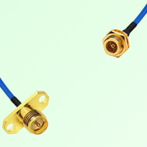 Semi-Flexible Jumper BMA Bulkhead Female to RP SMA Female 2 Hole Flange Mount Semi-Flexible Jumper BMA Bulkhead Female to RP SMA Female 2 Hole Flange Mount