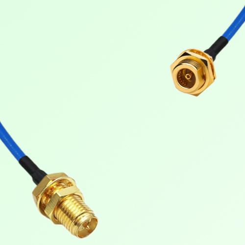 Semi-Flexible Jumper BMA Bulkhead Female to RP SMA Bulkhead Female