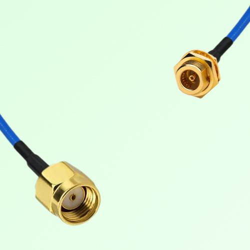 Semi-Flexible Jumper BMA Bulkhead Female to RP SMA Male