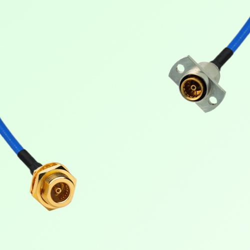 Semi-Flexible Jumper SBMA Female 2 Hole Flange Mount to BMA Bulkhead Female Semi-Flexible Jumper SBMA Female 2 Hole Flange Mount to BMA Bulkhead Female