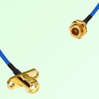 Semi-Flexible Jumper BMA Bulkhead Female to SMA Female 2 Hole Flange Mount Semi-Flexible Jumper BMA Bulkhead Female to SMA Female 2 Hole Flange Mount