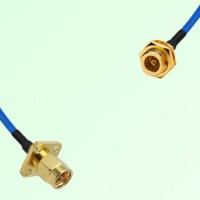 Semi-Flexible Jumper BMA Bulkhead Female to SMA Male 4 Hole 12.7x12.7mm Semi-Flexible Jumper BMA Bulkhead Female to SMA Male 4 Hole 12.7x12.7mm