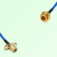 Semi-Flexible Jumper BMA Bulkhead Female to SMB Female 2 Hole Flange Mount Semi-Flexible Jumper BMA Bulkhead Female to SMB Female 2 Hole Flange Mount