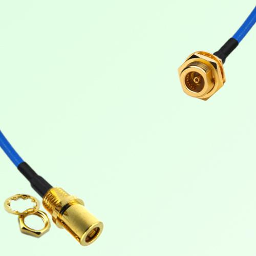 Semi-Flexible Jumper BMA Bulkhead Female to SMB Front Mount Bulkhead Female Semi-Flexible Jumper BMA Bulkhead Female to SMB Front Mount Bulkhead Female