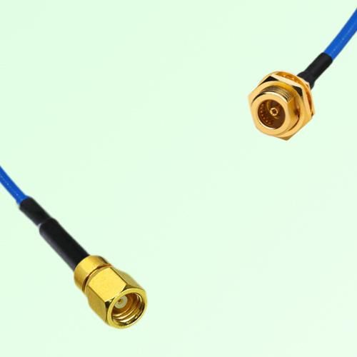 Semi-Flexible Jumper BMA Bulkhead Female to SMC Female Semi-Flexible Jumper BMA Bulkhead Female to SMC Female
