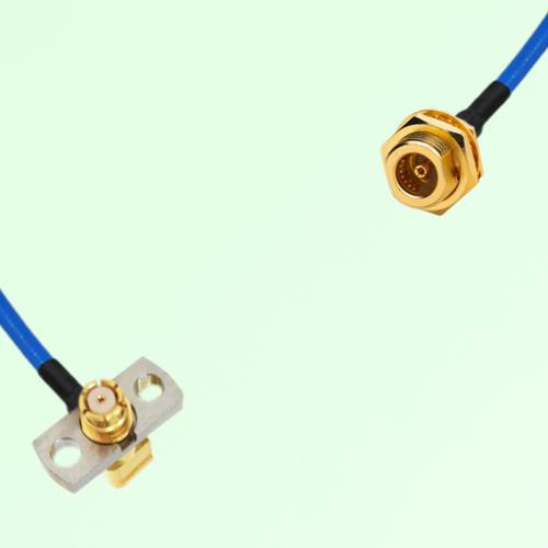 Semi-Flexible Jumper BMA Bulkhead Female to SMP Female Right Angle 2 Hole Semi-Flexible Jumper BMA Bulkhead Female to SMP Female Right Angle 2 Hole