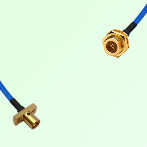 Semi-Flexible Jumper BMA Bulkhead Female to SMP Male 2 Hole Flange Mount Semi-Flexible Jumper BMA Bulkhead Female to SMP Male 2 Hole Flange Mount