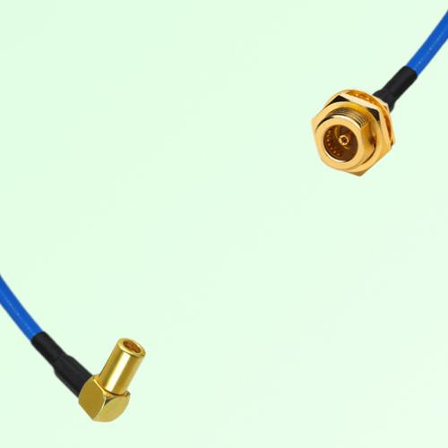 Semi-Flexible Jumper BMA Bulkhead Female to SSMB Female Right Angle