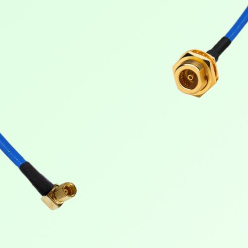 Semi-Flexible Jumper BMA Bulkhead Female to SSMC Female Right Angle Semi-Flexible Jumper BMA Bulkhead Female to SSMC Female Right Angle