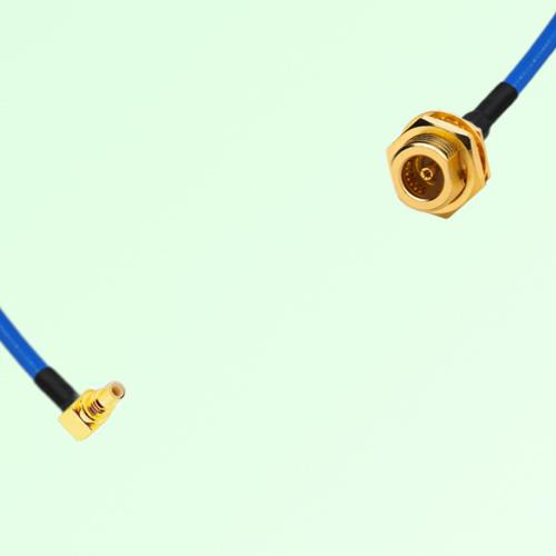 Semi-Flexible Jumper BMA Bulkhead Female to SSMC Male Right Angle Semi-Flexible Jumper BMA Bulkhead Female to SSMC Male Right Angle